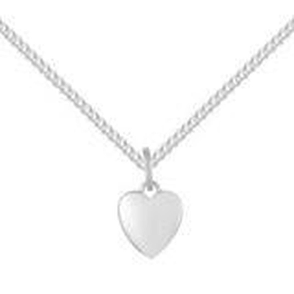 silver heart necklace never worn